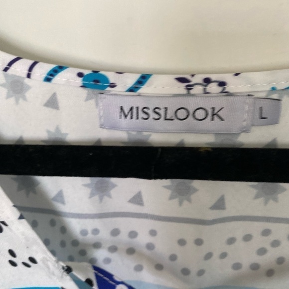 Miss look large peasant/prairie/Boho maxi length long sleeve dress - Picture 3 of 9